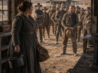 They Laughed When Clara Bellamy Walked Into an Abandoned Montana Ranch Kitchen—Then the Cook They Expected to Quit Rebuilt the Stove, Exposed a Supplier’s Theft, Fed Riders From Forty Miles Away, and Made the Silent Rancher Admit the Building He Had Ignored Might Save Everything
