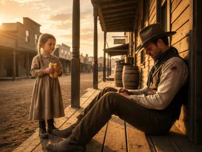 A Broken Cowboy Sat Down to Die — Then a Little Girl Said “Come With Me”
