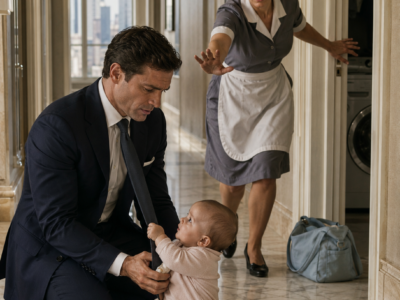 The Poor Maid’s Baby Crawled Into the Mafia Boss’s Forbidden Office—But When Elena Tried to Resign, Alessandro Picked Up Her Daughter Instead, Then Discovered the Secret She Had Hidden in His Penthouse for Three Months