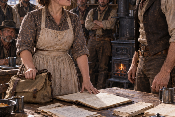 The Cowboy Blamed His New Cook When Ranch Expenses Kept Rising—Until Margaret Opened Her Private Ledger, Proved Someone Had Altered the Invoices, and Forced Thomas Callahan to Decide Whether He Trusted the Supplier His Father Chose or the Woman He Had Publicly Accused