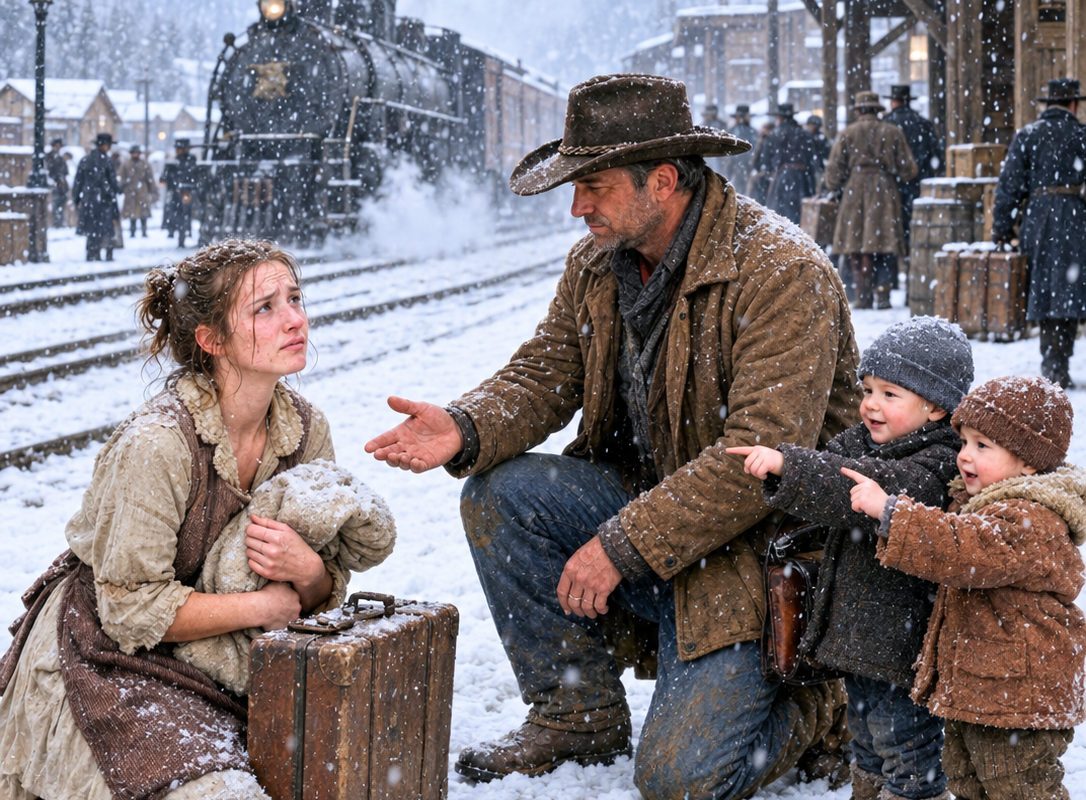 Rejected in a Wyoming Blizzard — Then a Widowed Rancher Offered Her a Place Beside His Sons