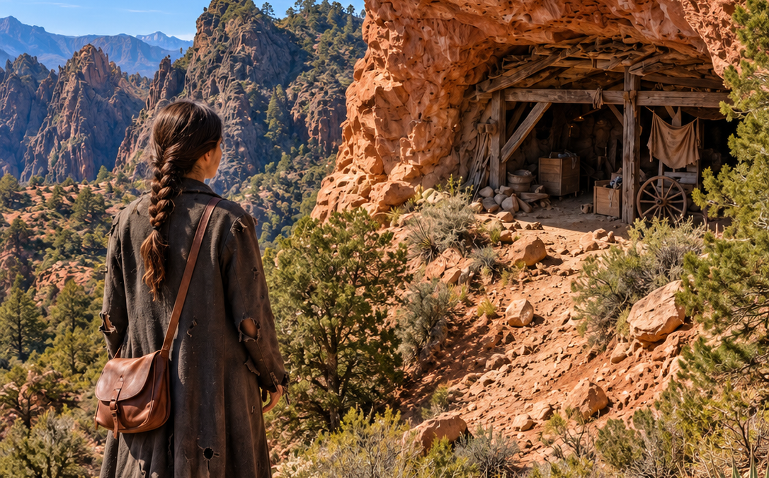 her family left her to die in the frozen mountains, but the ruined shelter they abandoned her beside hid a deserter’s fortune and her own forgotten inheritance