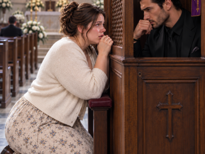 She Confessed Her Secret to a Priest—Then the Plus-Size Lawyer Learned the Man Behind the Screen Was the Mafia Boss Who Would Claim Her as His Fiancée