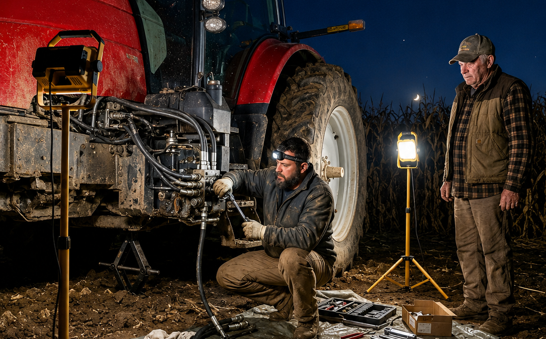 his tractor died in the middle of harvest with rain three days away—then the dealer answered at 9:47 p.m. and did something the old farmer never forgot