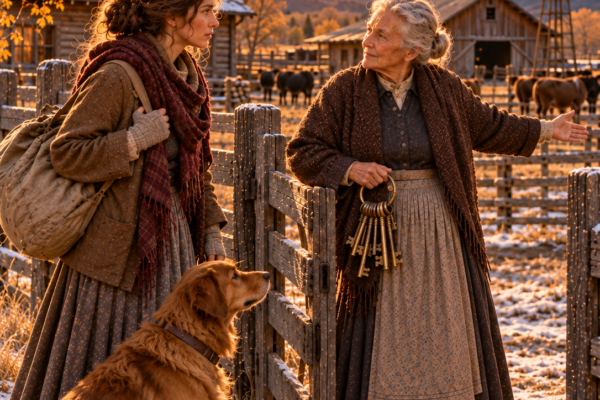 she arrived at the old ranch with one bag and nowhere to go—then the widow handed her the keys her own sons thought belonged to them