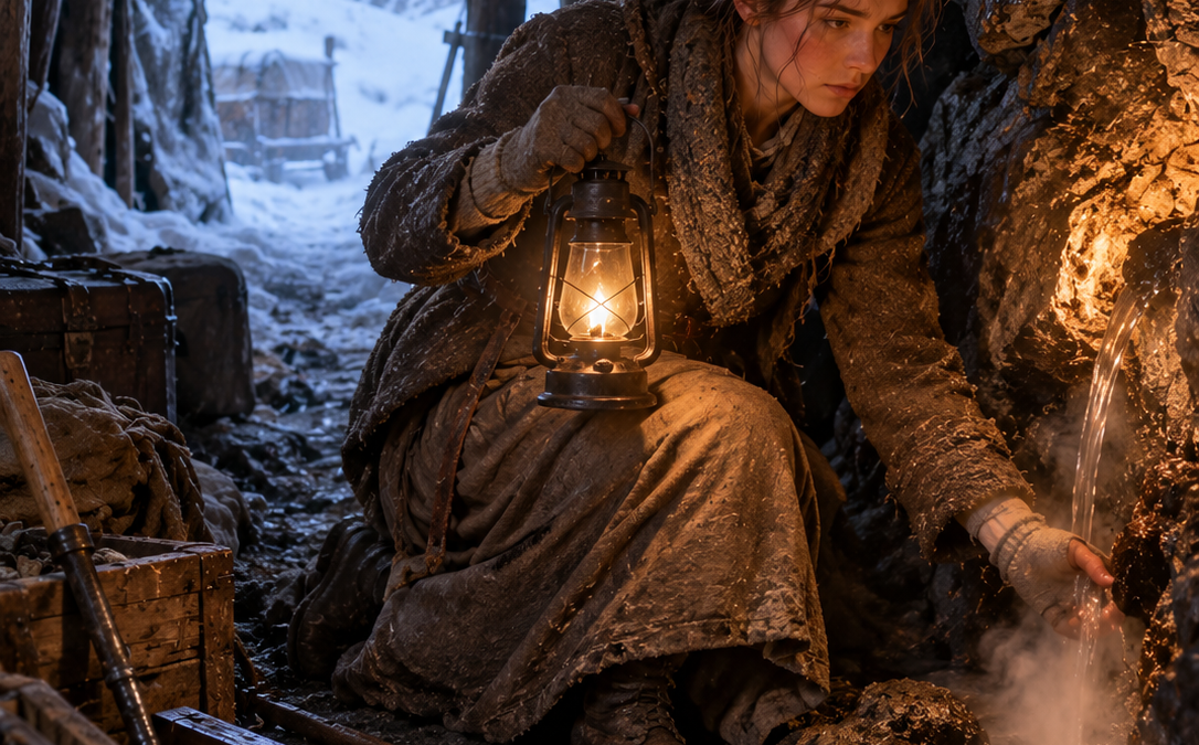 Forced Out Before Winter, Adelaide Took the “Worthless” Cave Meridian Handed Her as a Death Sentence — But When the Mountain Stayed Warm at 38 Below and a Hidden Spring Began Steaming Through the Rock, the Company Realized It Had Given Away the One Piece of Ground It Could Not Afford to Lose