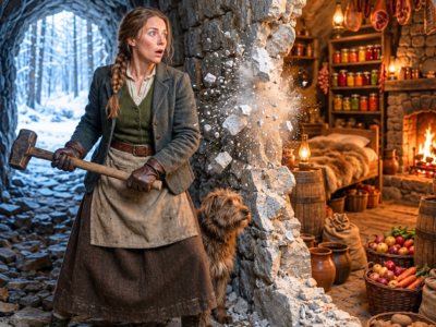 she carried her sick son into a freezing mountain cave—then an old hammer opened a hidden home built for someone who had nowhere left to go