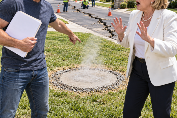 the hoa buried my sixty-year-old well without permission—then the ground turned warm, the road split open, and an old secret beneath our homes finally came up
