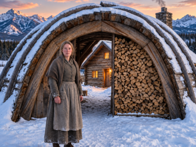 Thrown Out Before Winter, She Made a Quonset Hut for $7 — Until Her Firewood Remained Dry All Winter