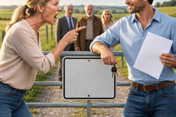 the hoa president tried to seize my 40 acres—then her bolt cutters, my hidden cameras, and one locked gate ended her reign for good