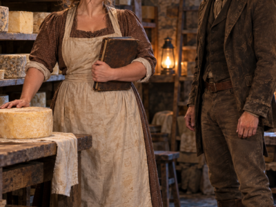 Her Father’s Dairy Farm Was Drowning in Debt—Until Clara Bennett Refused the Buyer’s Contract, Turned Thirty Gallons of Wasted Milk Into Cheese, and Forced the Neighboring Rancher Who Wanted to Protect Her to Learn the Difference Between Standing Beside Her and Standing in Her Way