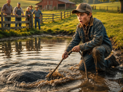 the thirteen-year-old farmer’s son pulled a rusted pump from the pond—and proved the family land had been hiding a deadly secret for sixty years