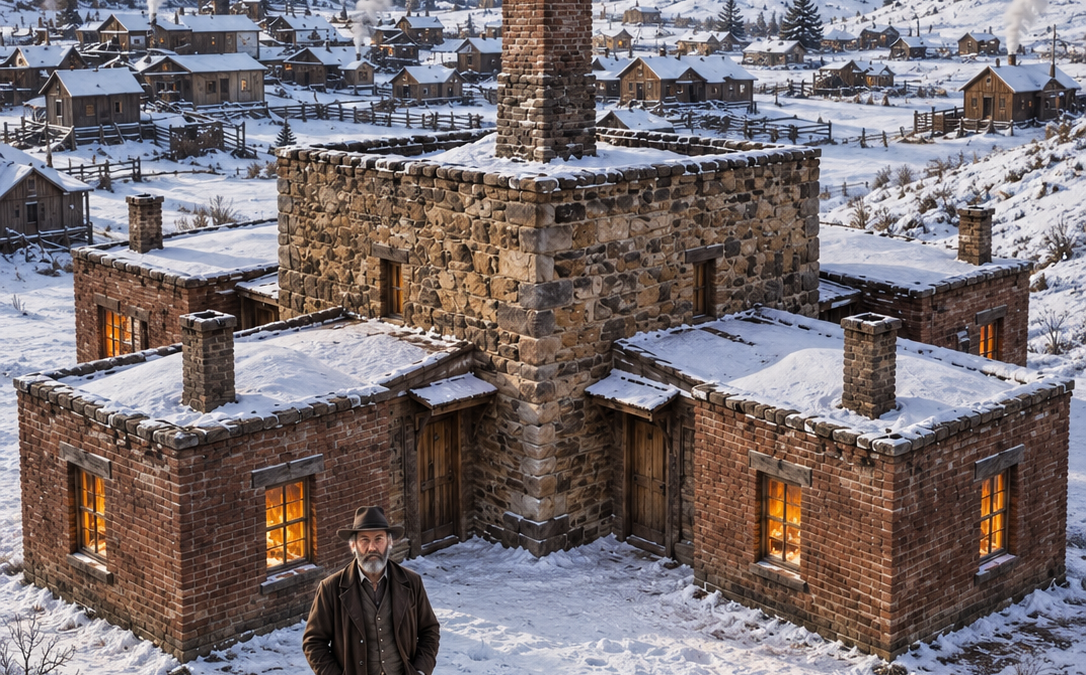 Settlers Mocked His 4-Cabin Compound—Then Four Families Stayed Warm on One Fire While Virginia City Froze