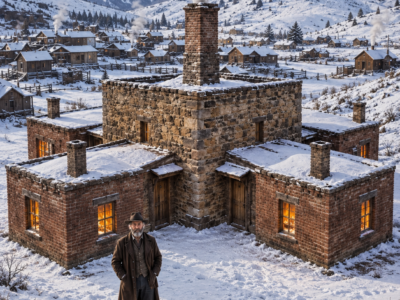 Settlers Mocked His 4-Cabin Compound—Then Four Families Stayed Warm on One Fire While Virginia City Froze