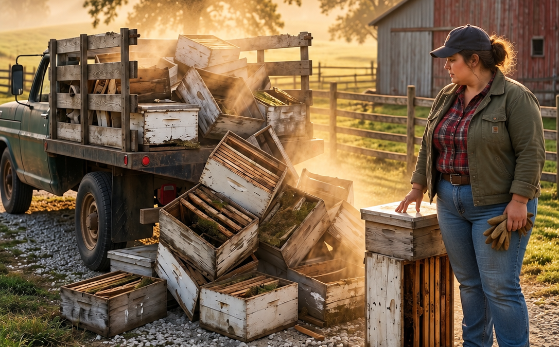 everyone laughed when the quiet farm boy hauled home forty abandoned beehives, but one hard winter revealed what he was really building