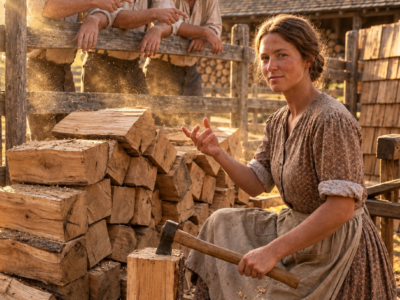they paid a mountain widow $5 to haul away oak no saw could cut — one year later, the same mill begged to buy her shingles