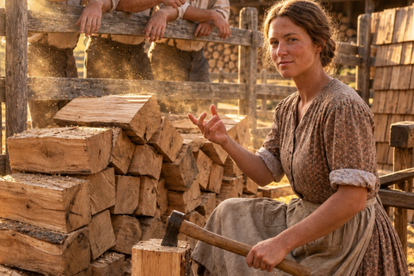 they paid a mountain widow $5 to haul away oak no saw could cut — one year later, the same mill begged to buy her shingles