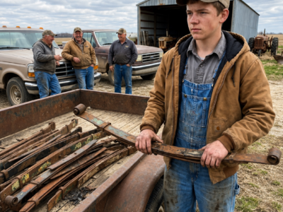 they laughed when a sixteen-year-old farm boy asked for eleven cracked leaf springs — fifty years later, the scrap they gave him for free was still feeding families