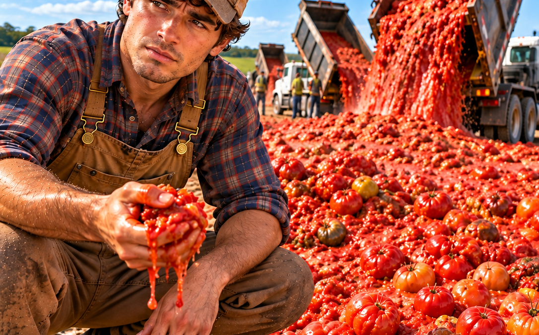 they dumped fifty tons of rotten tomatoes on his worthless indiana field and called him a fool—six months later, the same land was worth more than anyone in town could believe