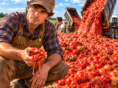 they dumped fifty tons of rotten tomatoes on his worthless indiana field and called him a fool—six months later, the same land was worth more than anyone in town could believe