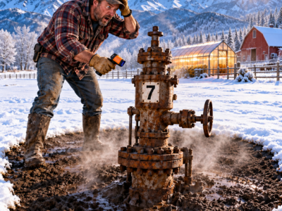 he bought a failing ranch with 11 abandoned oil wells, but the worst well on the property saved everything when winter came