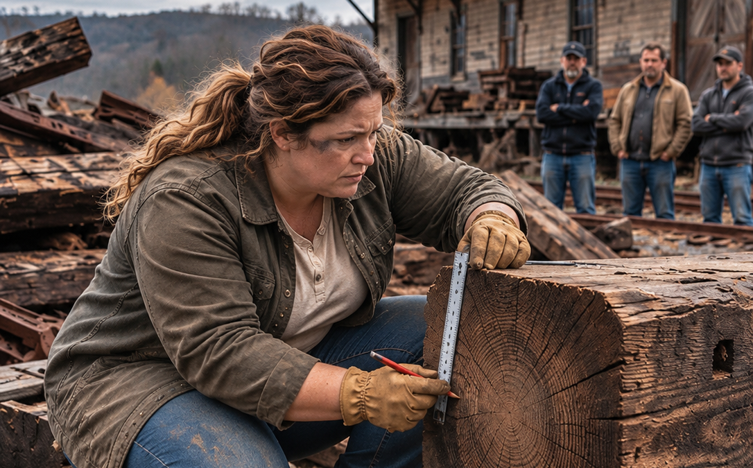 they called the railroad timbers worthless until a single mother built a hall that made the richest man in town come back with a contract