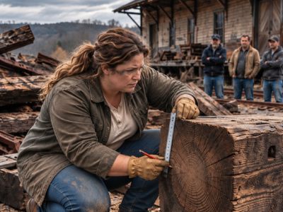 they called the railroad timbers worthless until a single mother built a hall that made the richest man in town come back with a contract