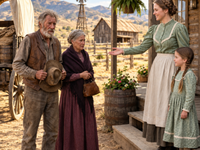she opened her cabin to two freezing strangers, never knowing their lost son could save the farm everyone said she would lose