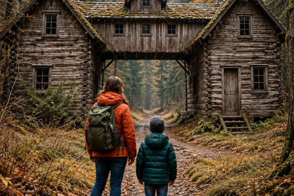 after losing her husband and home, a mother followed a forgotten letter into the winter woods—what she found inside the old house changed her son’s future forever
