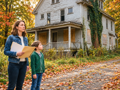 single mom bought a forgotten house to give her son a home—then a hidden staircase revealed the promise her father never broke
