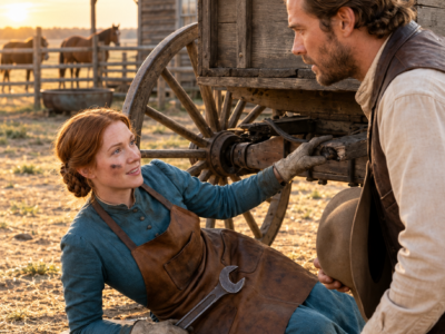 he went looking for the housekeeper his sister hired—then he found a widow under his wagon and a secret that could ruin half the valley