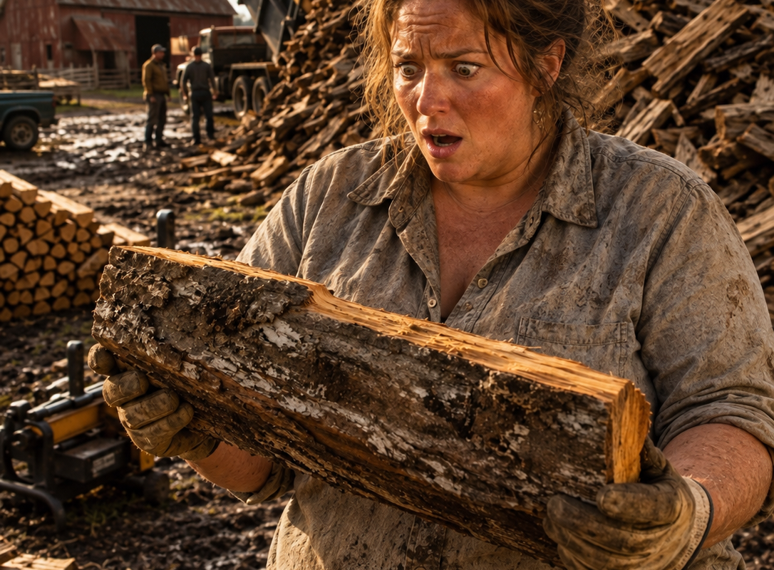 they mocked the widow for keeping twelve years of sawmill waste behind her barn — then that forgotten wood saved her farm and built a $420,000 business