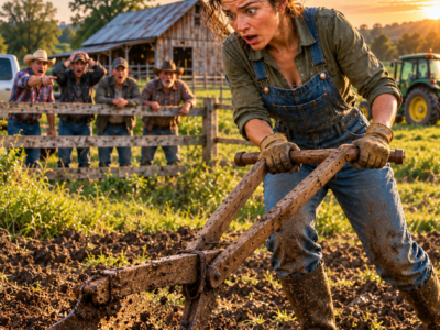 they denied her the tractor and told her to wait—so she plowed the hard field by hand until her grandfather’s blade struck what the whole family had forgotten
