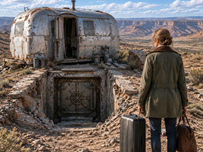 after her stepson threw her out with one suitcase, the barren 15 acres her husband left behind opened a door no one was supposed to find