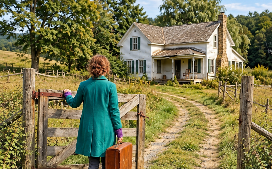 her husband died and his children locked her out with two suitcases—then her grandmother’s abandoned mountain farmhouse revealed why it had been waiting for her