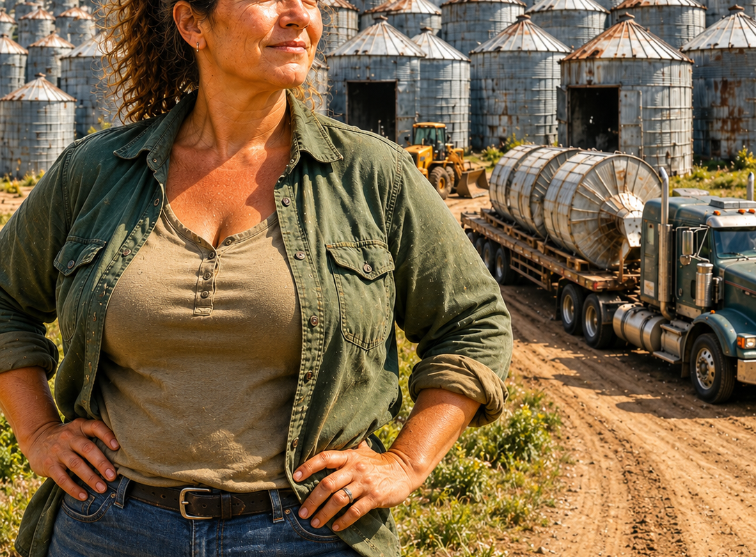 she spent $8,750 on 700 abandoned grain bins everyone called scrap—then the farm crisis proved she had seen what the banks missed