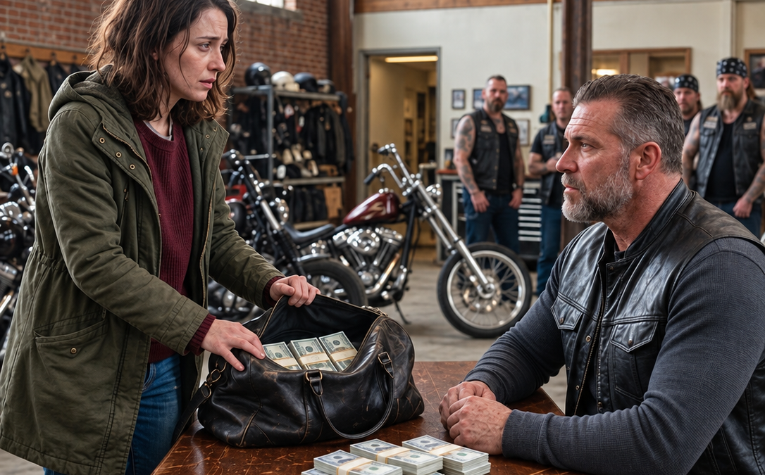 homeless mother found $50,000 outside a hells angels clubhouse and returned every dollar — what the bikers did next gave her daughter a home