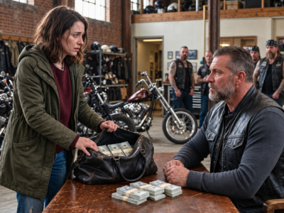 homeless mother found $50,000 outside a hells angels clubhouse and returned every dollar — what the bikers did next gave her daughter a home