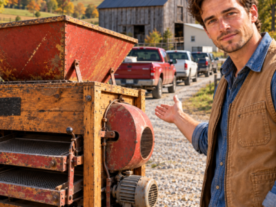 everyone laughed when the laid-off farmer’s son paid $150 for a dead seed machine—until trucks began lining up at the old family barn