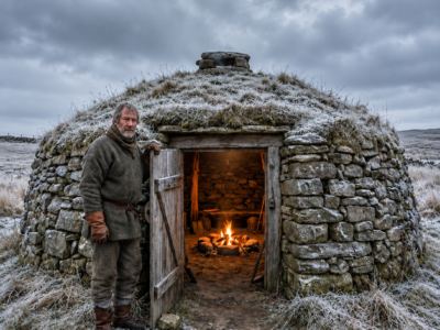 they laughed at the strange round house he buried in a montana hillside—until the blizzard froze every cabin but his