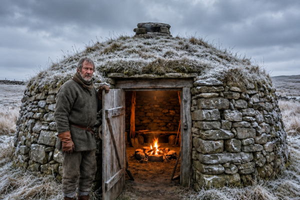 they laughed at the strange round house he buried in a montana hillside—until the blizzard froze every cabin but his