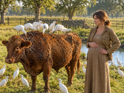 pregnant widow spent her last $400 on a tick-covered bull everyone mocked—then 250 white birds came down over her dying farm