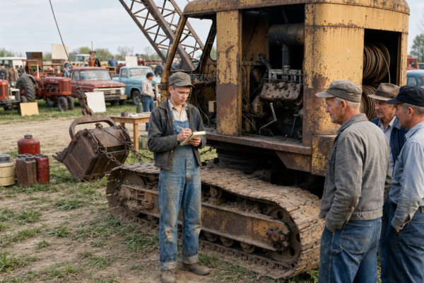 the whole county laughed when a sixteen-year-old spent his mother’s egg money on a dead dragline—then the drought came and every farmer needed him