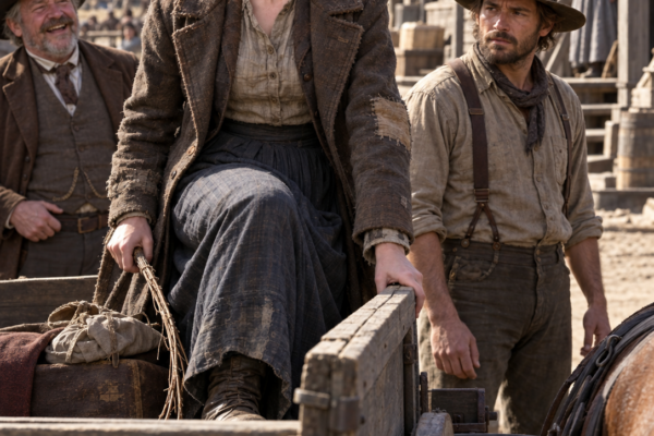 Her Father Offered Her to the Valley’s “Poorest” Rancher as a Joke—But Marin Named Her Own Wages, Climbed Into Silas Ror’s Battered Wagon, and Soon Discovered the Quiet Widower Had Hidden Far More Than Money From Everyone Who Thought They Knew Him