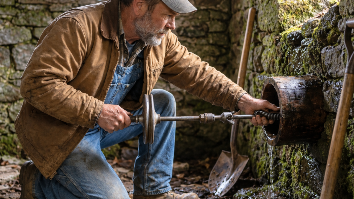 He’d Run the New Pump for Twenty Four Years Then the Spade Hit Wood That Shouldn’t Have Been There