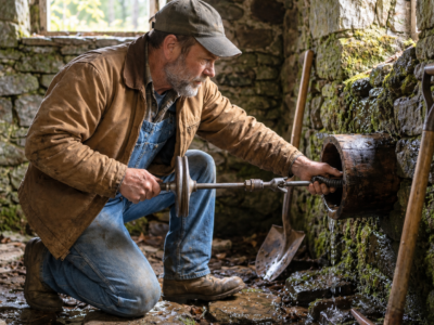 He’d Run the New Pump for Twenty Four Years Then the Spade Hit Wood That Shouldn’t Have Been There