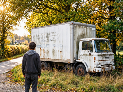 Homeless Teen Spent His Last $10 on a Rusted Box Truck — Inside Was a Hidden Room…