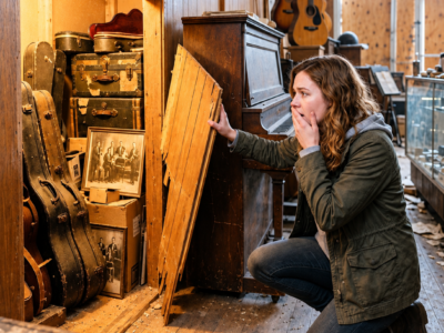 she inherited the music shop she hated—then her father’s old dog showed her what had been hidden behind a piano for twenty years