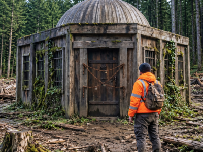 he inherited his grandmother’s house in the oregon forest, but the secret beneath her floor nearly buried the whole family alive