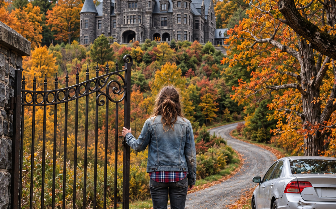 after her father disowned her and left her raising a boy alone, she inherited her aunt’s forgotten mountain mansion—and found the $265 million secret buried beneath it